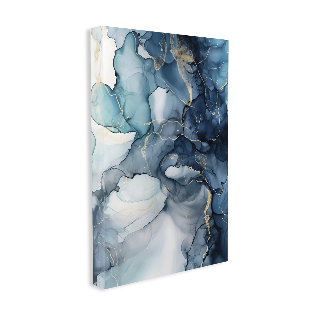 0017 - Quadro Alcohol Ink Blue 1