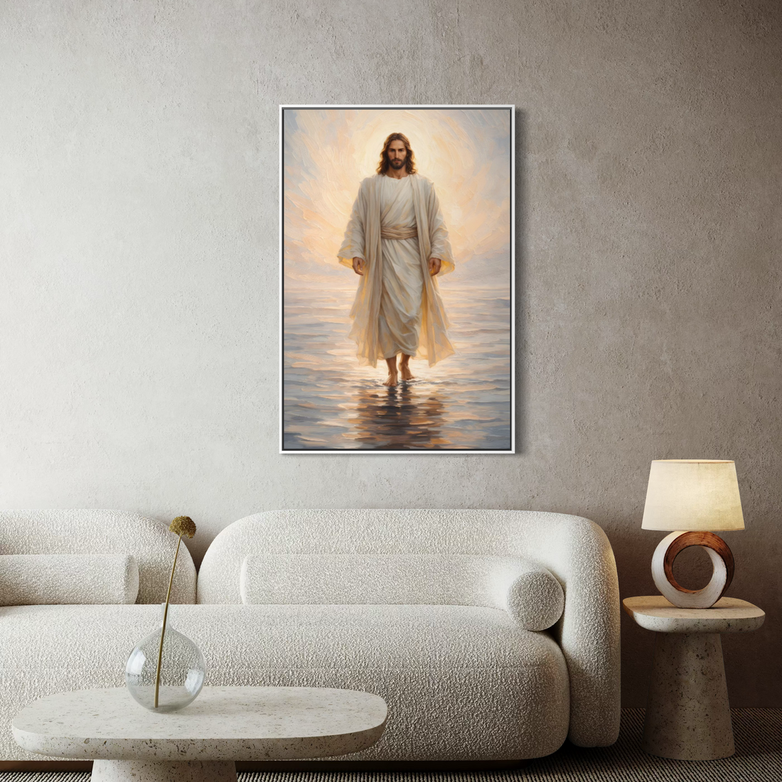 1707 - Quadro Jesus Caminhando