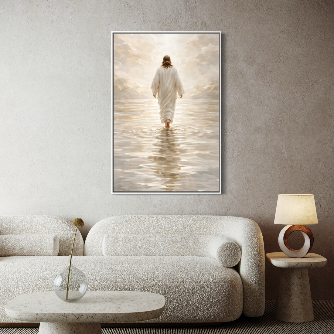 1708 - Quadro Jesus Resplandecente no Mar