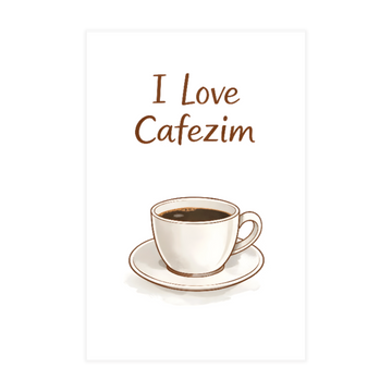1733 - Quadro Coffee Lover Minimalista