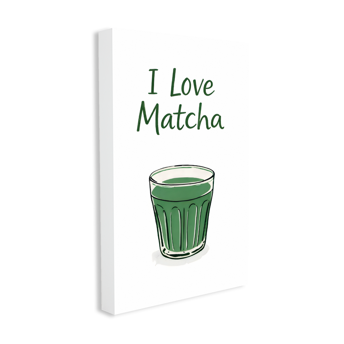 1737 - Quadro Matcha Lover Minimalista Verde