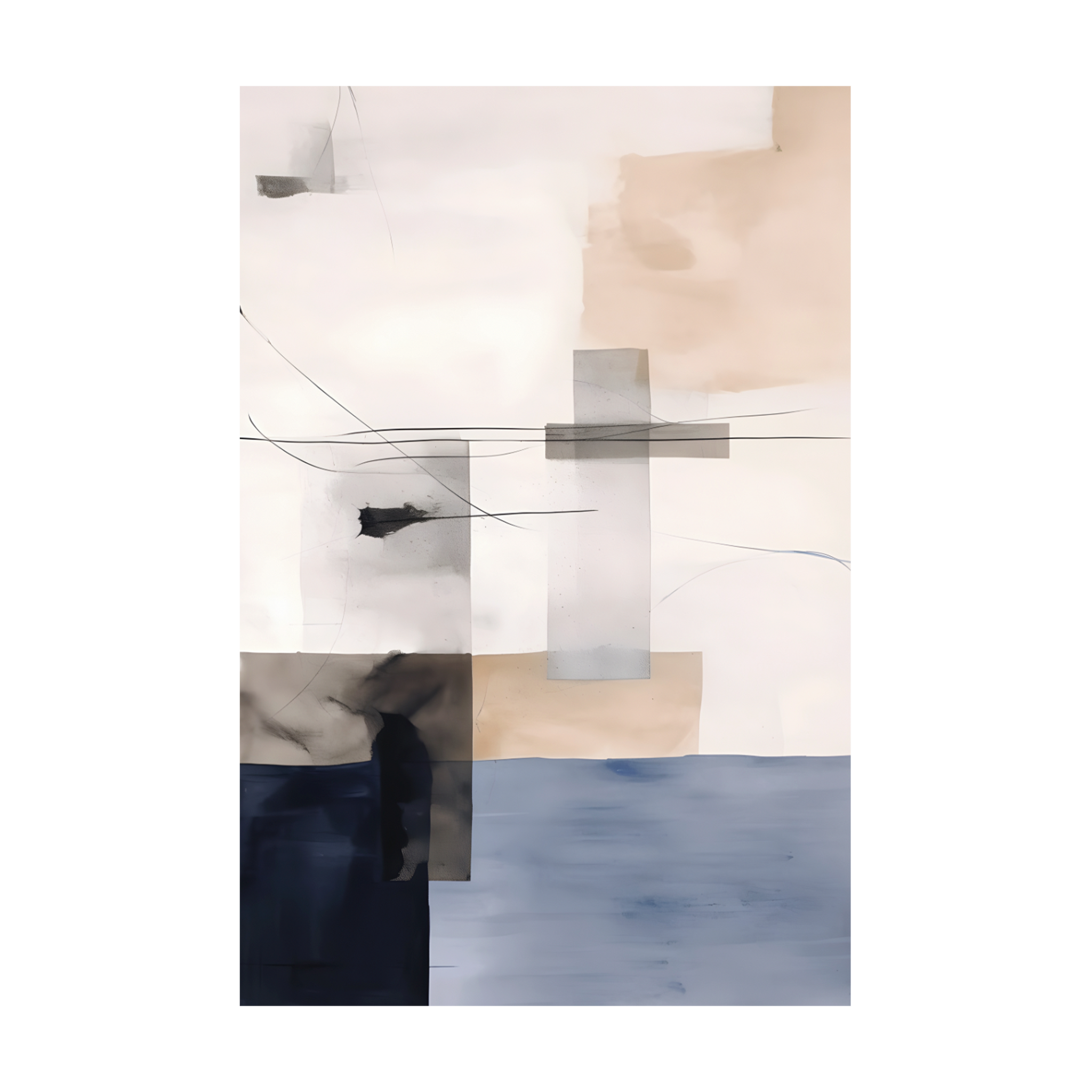 0018 - Quadro Blue corner I