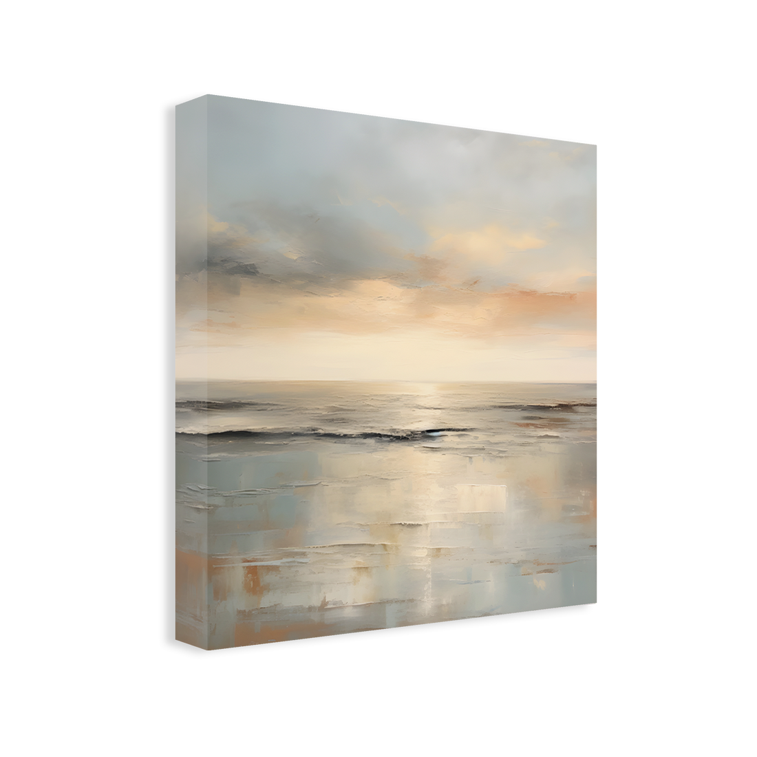 0187 - Quadro Pintura Mar Suave