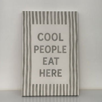 1901 - Quadro Cool people eat here