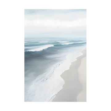 0195 - Quadro Aerial Beach Painting