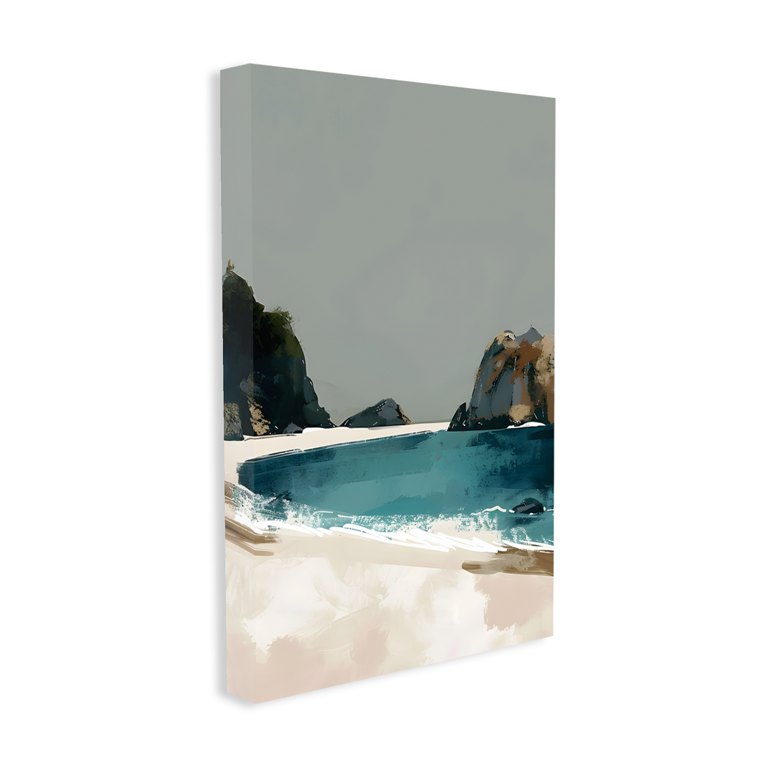 0202 - Quadro Pintura Praia 1
