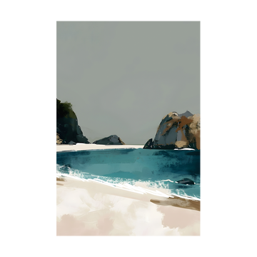 0202 - Quadro Pintura Praia 1