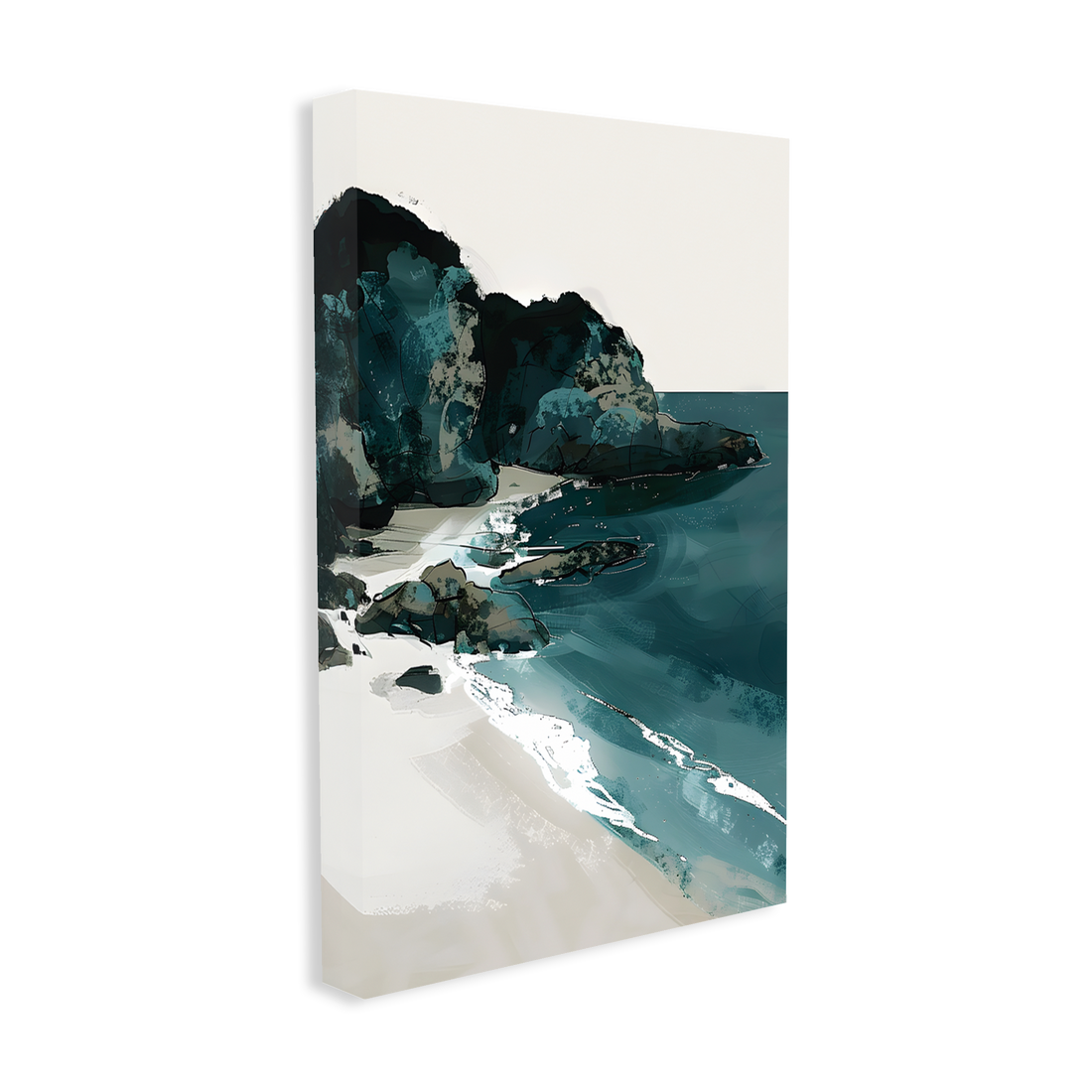 0203 - Quadro Pintura Praia 2
