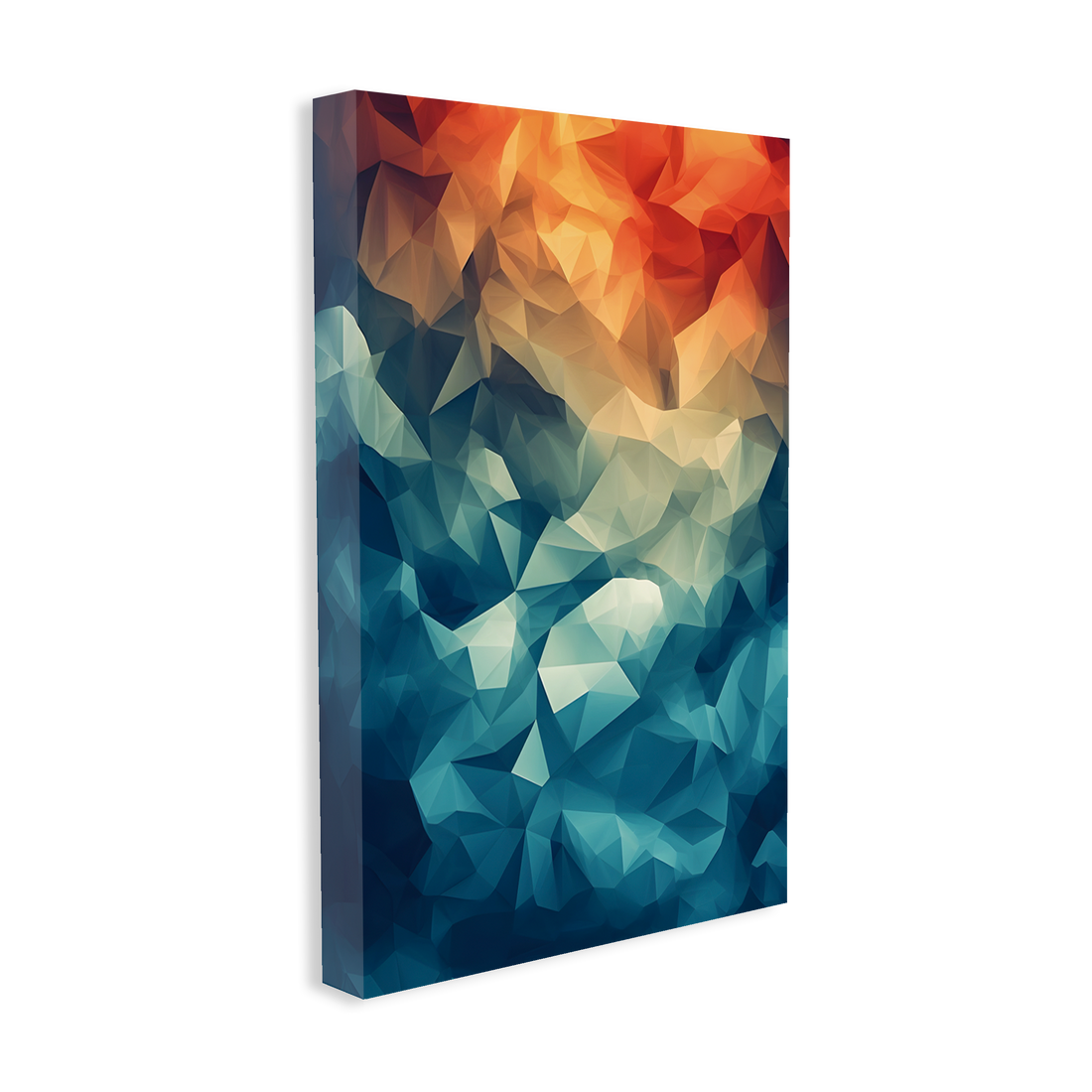 0226 - Quadro Geometric Fire and Ice