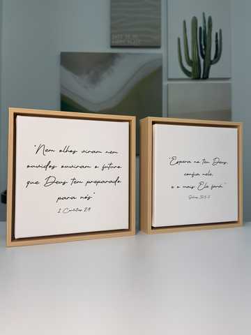 2261 - Dupla de Quadros Versículos Bíblicos
