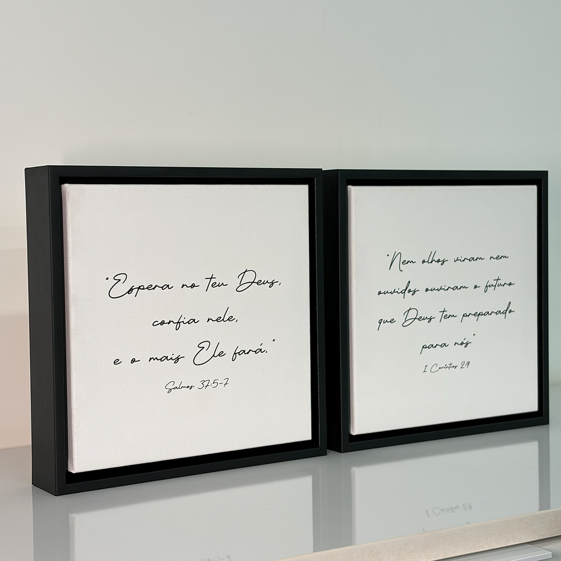 2261 - Dupla de Quadros Versículos Bíblicos