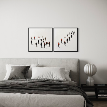 2264 - Dupla de Quadros Caminhos Coletivos