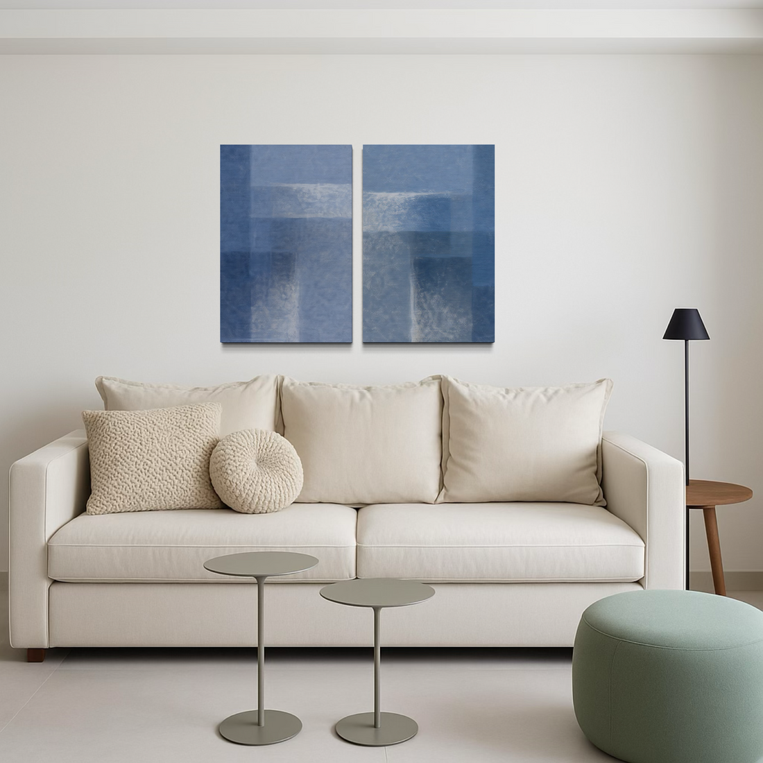 2268 - Dupla de Quadros Formas Modernas