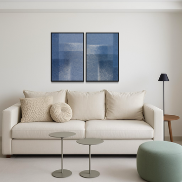 2268 - Dupla de Quadros Formas Modernas