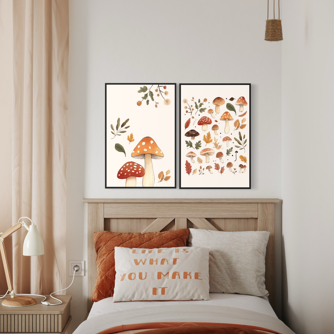 2283 - Quadro Infantil Floresta de Cogumelos