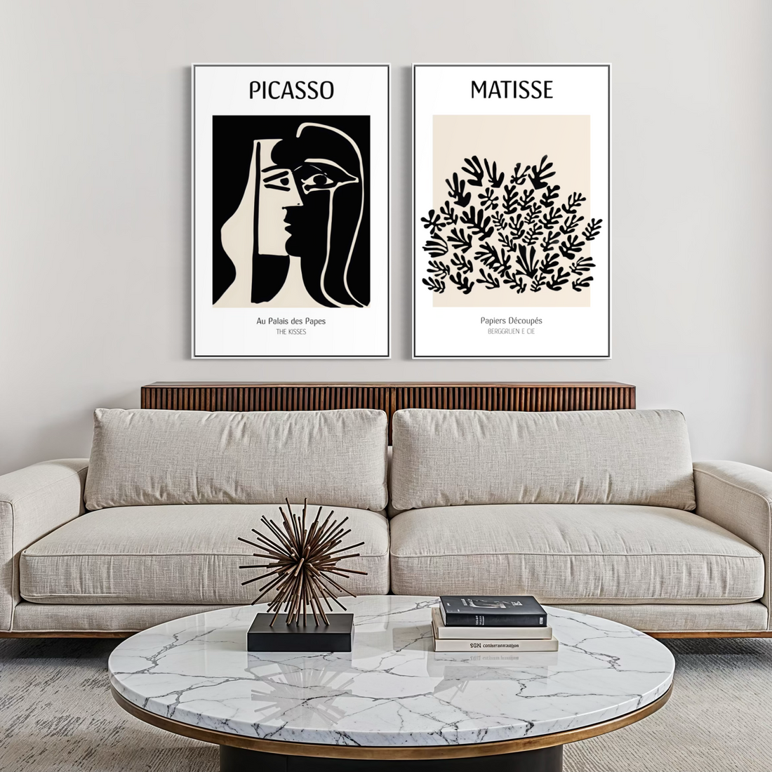 2284 - Dupla de Quadros Matisse e Picasso
