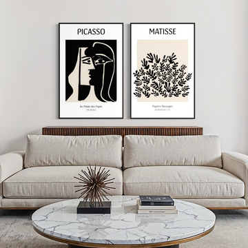 2284 - Dupla de Quadros Matisse e Picasso