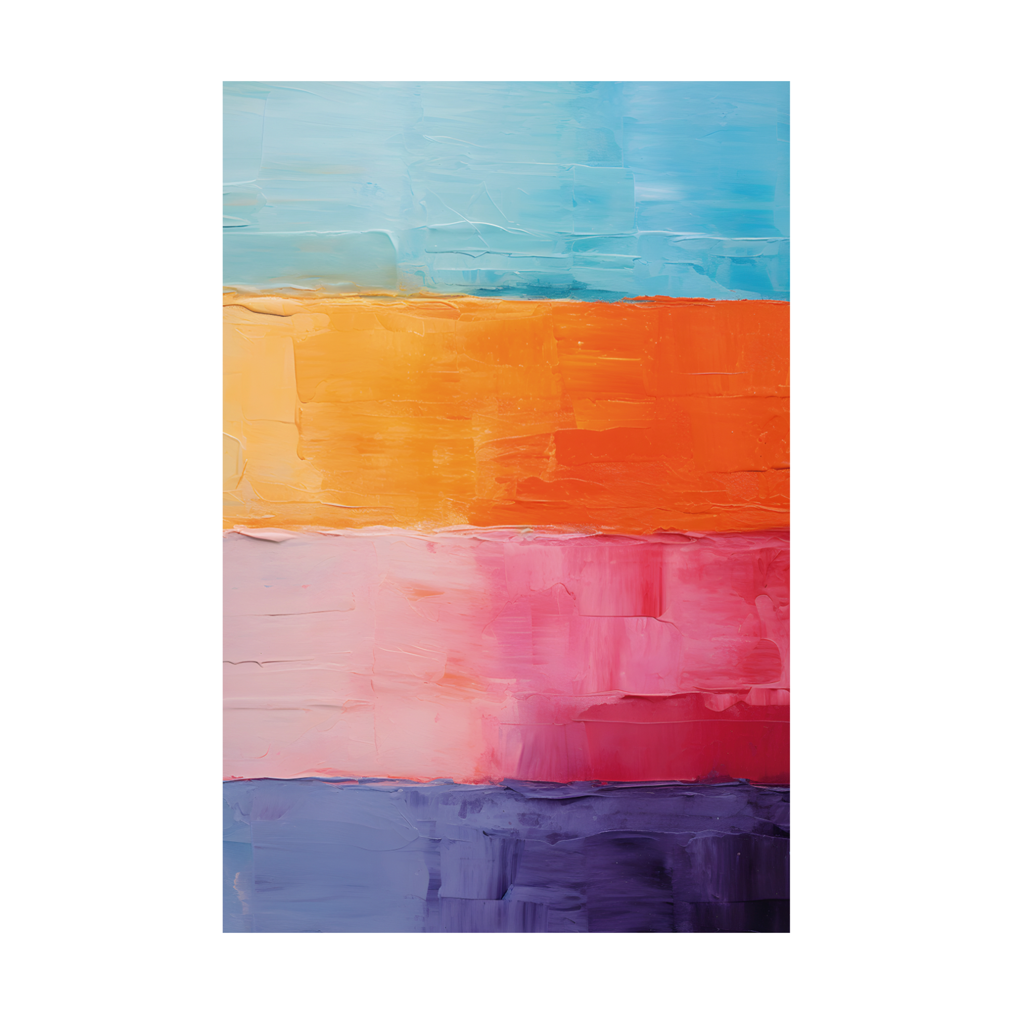 0234 - Quadro Faixas Coloridas