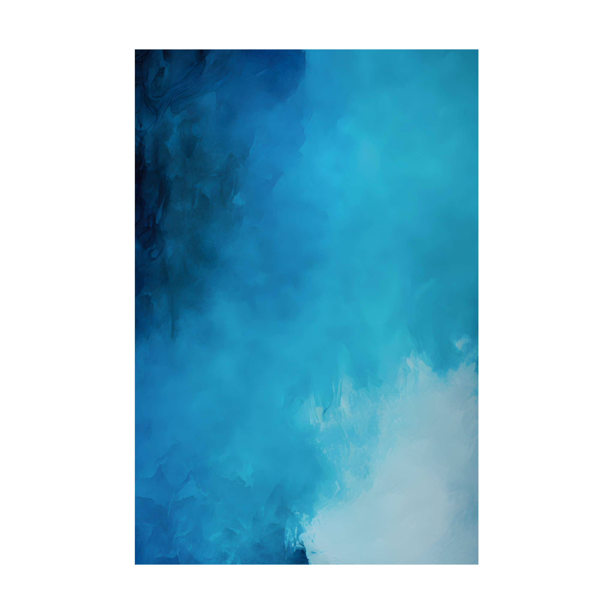 0242 - Quadro Esfumaçado Azul