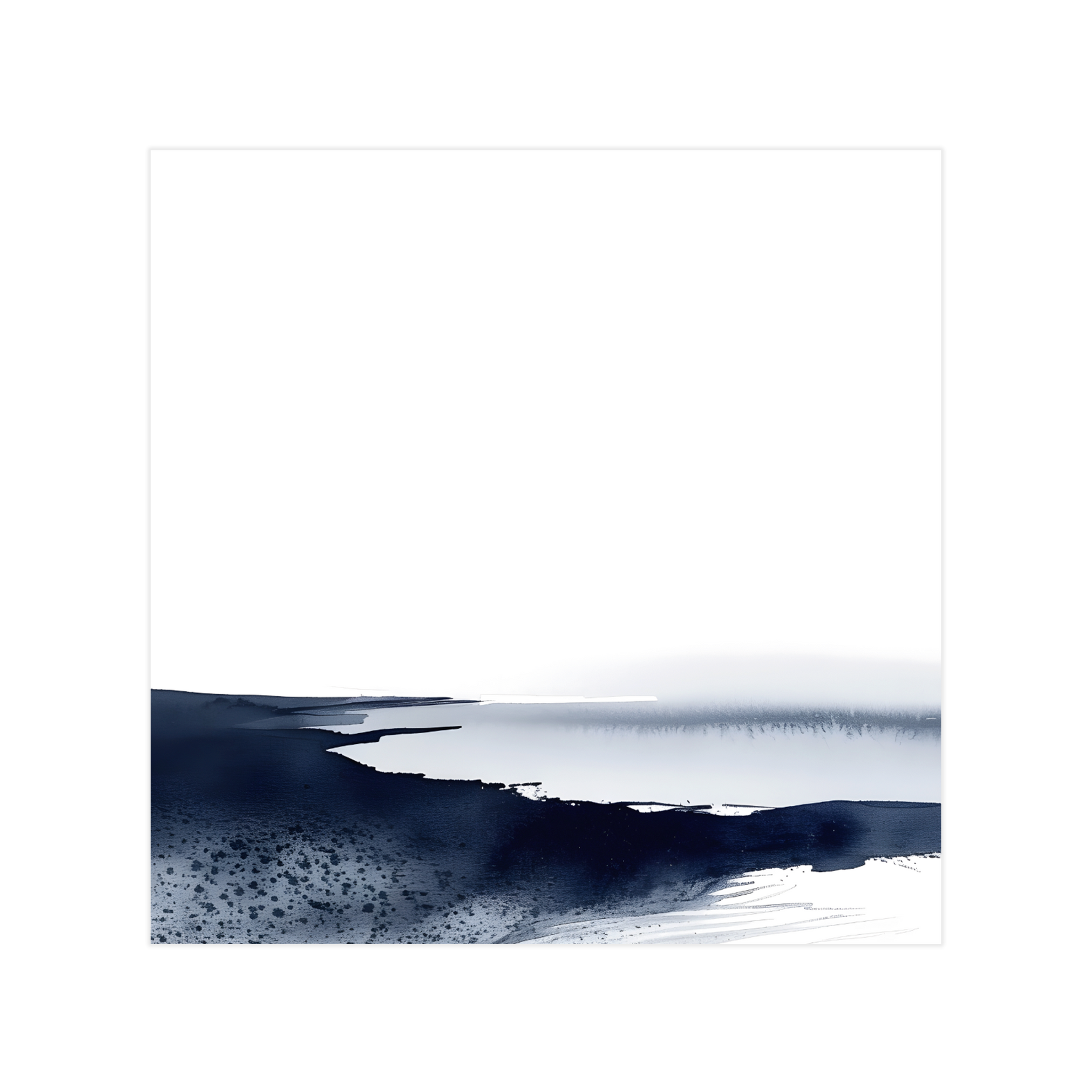 0034 - Quadro Maré abstrata