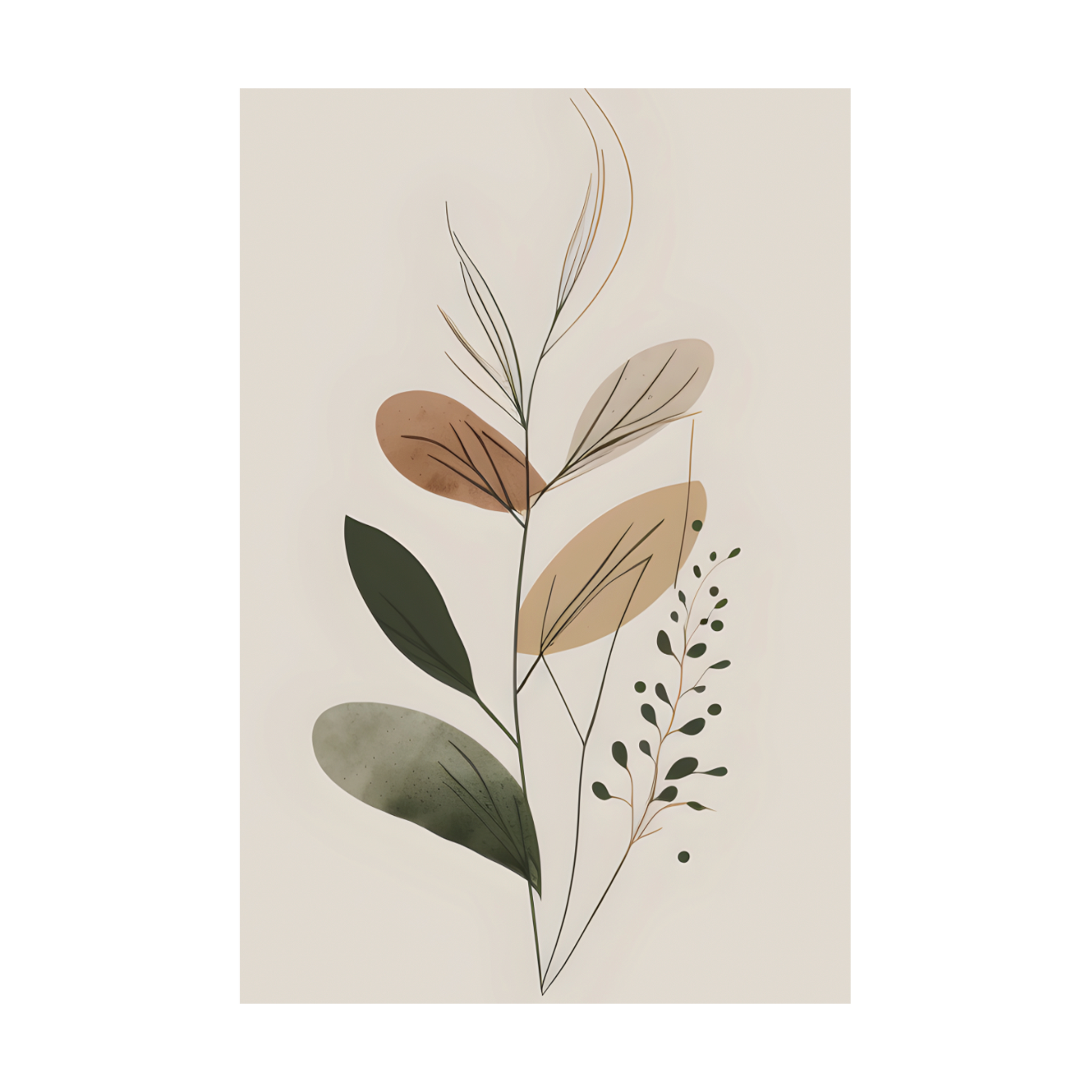 0346 - Quadro Pétalas Minimalistas