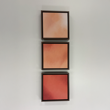 3502 - Trio de Quadros Aquarelada