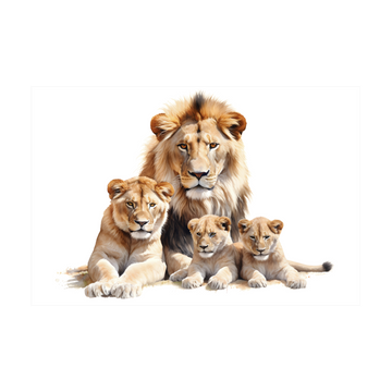 0356 - Quadro Familia de Leões 1