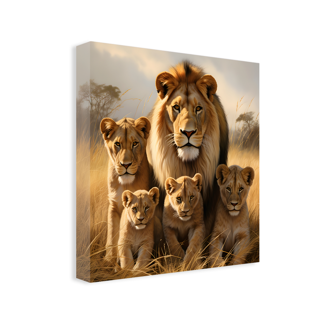 0358 - Quadro Familia de Leões 3