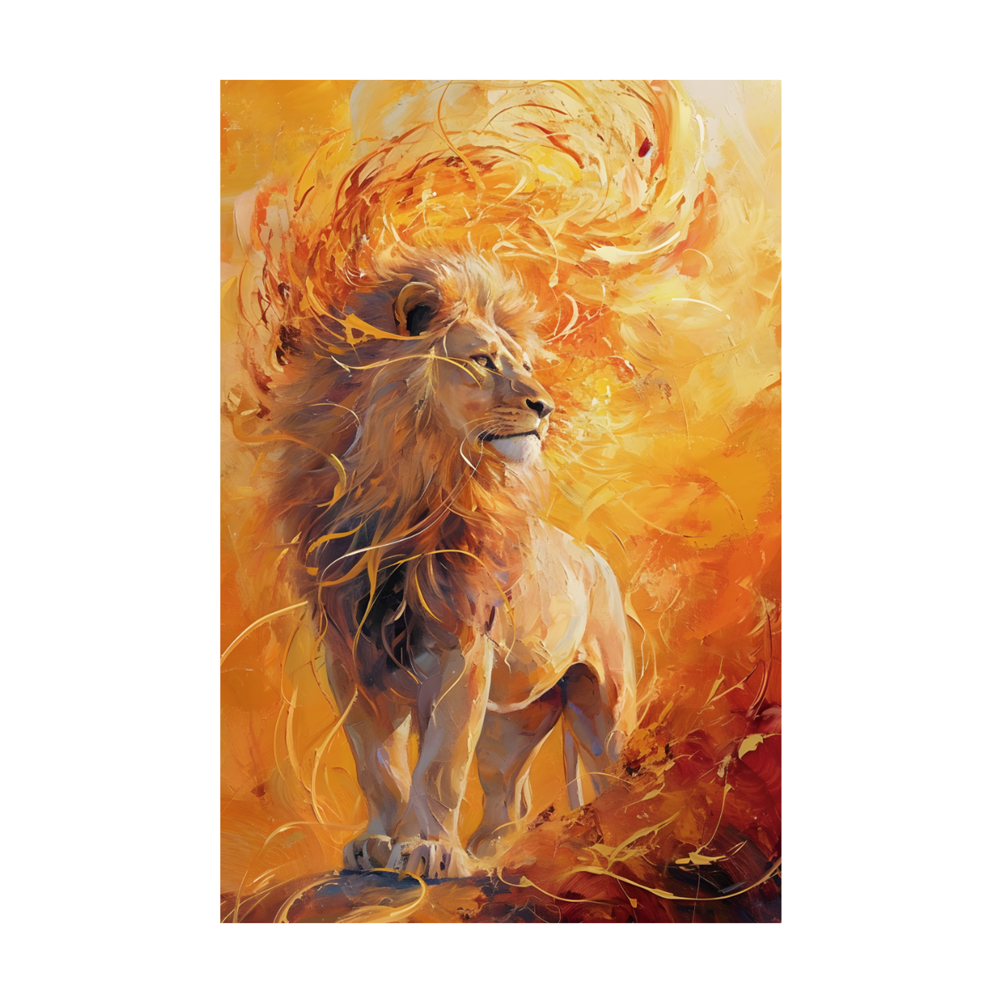 0364 - Quadro Fire Lion 1