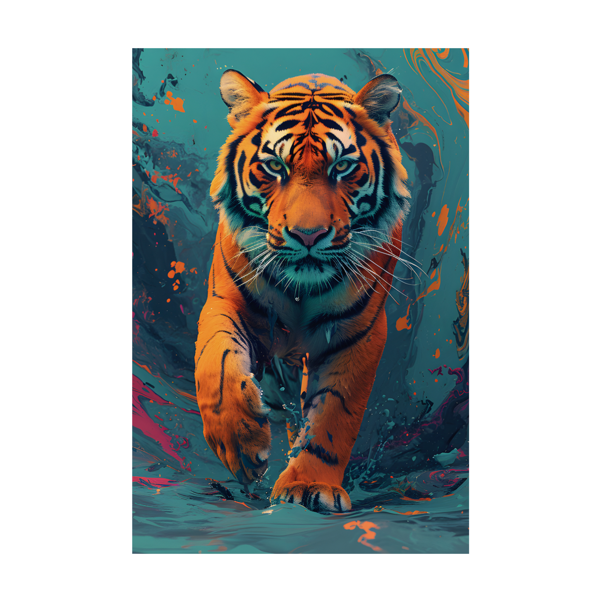 0369 - Quadro Artistico Tigre 1