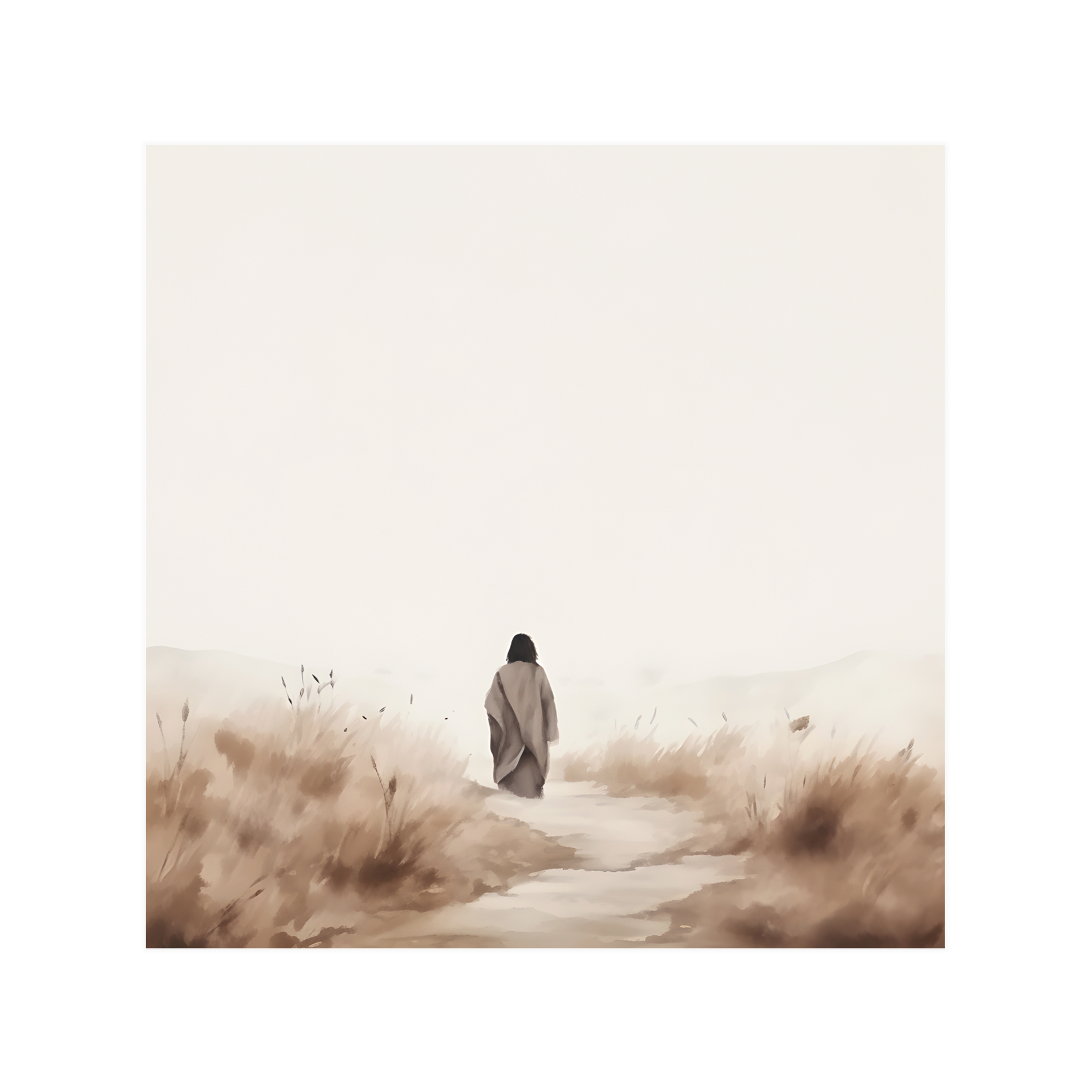 0376 - Quadro Caminhe com Jesus