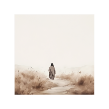 0376 - Quadro Caminhe com Jesus