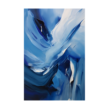 0038 - Quadro Espatulada Azul II