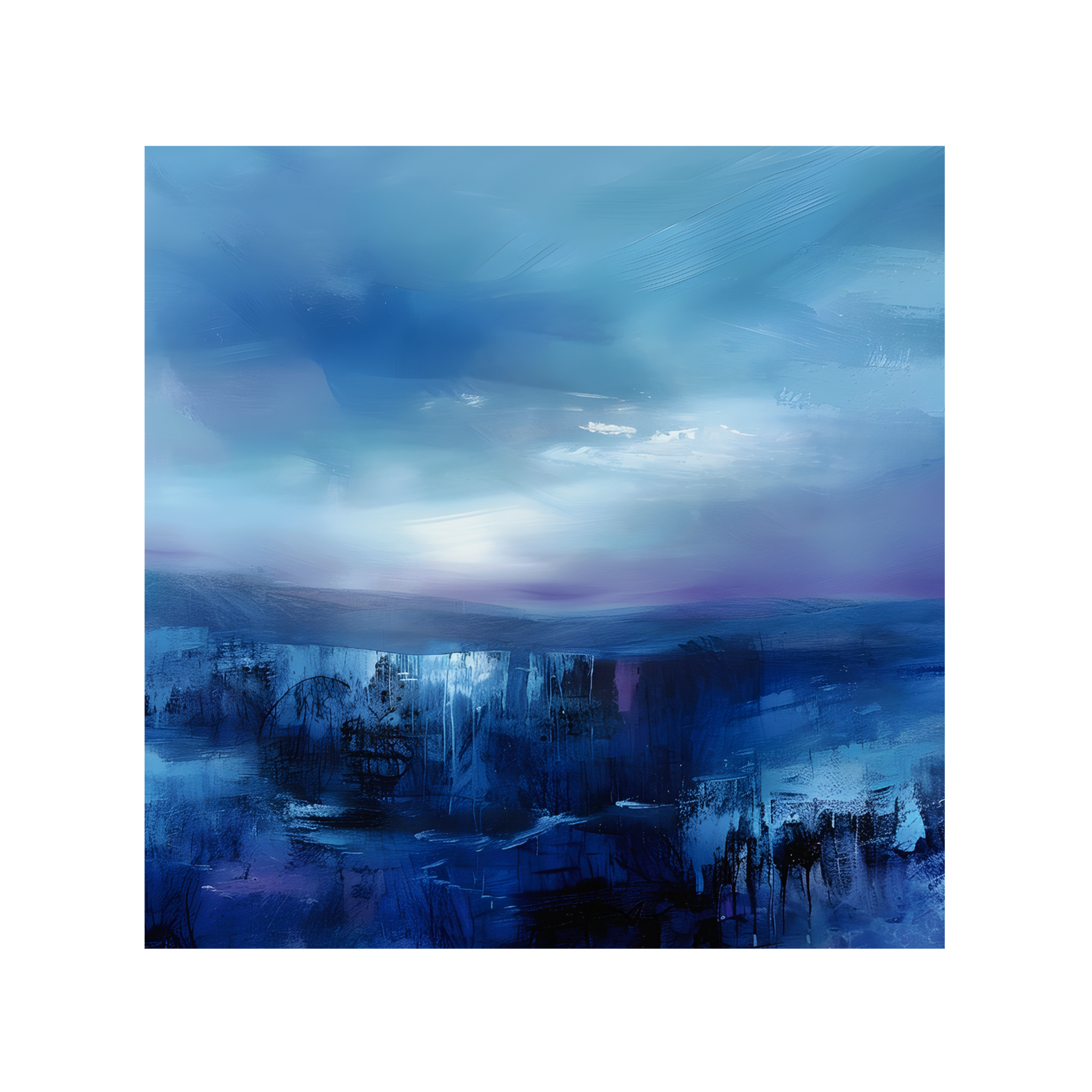 0398 - Quadro Sunset Purple Blue 2