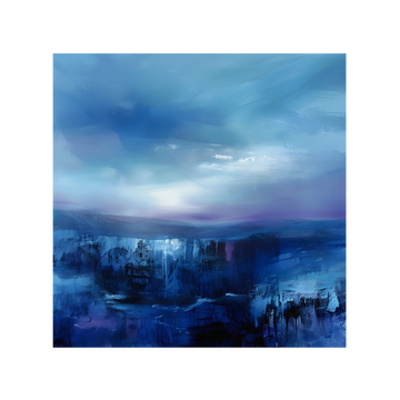 0398 - Quadro Sunset Purple Blue 2