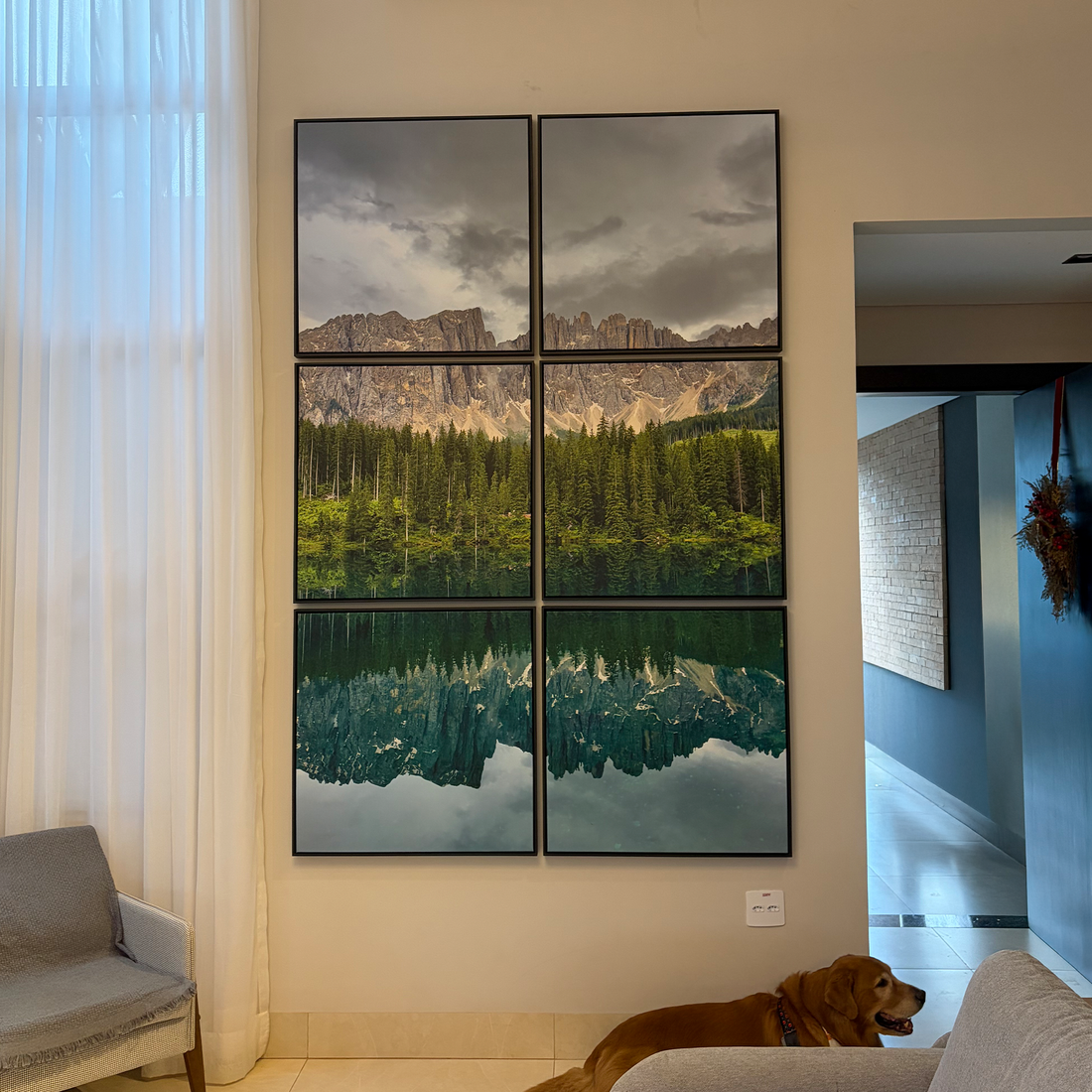 4000 - Composição de 6 quadros das Dolomitas IX