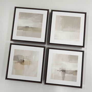 4008 - Composição de 4 Quadros suaves e neutros