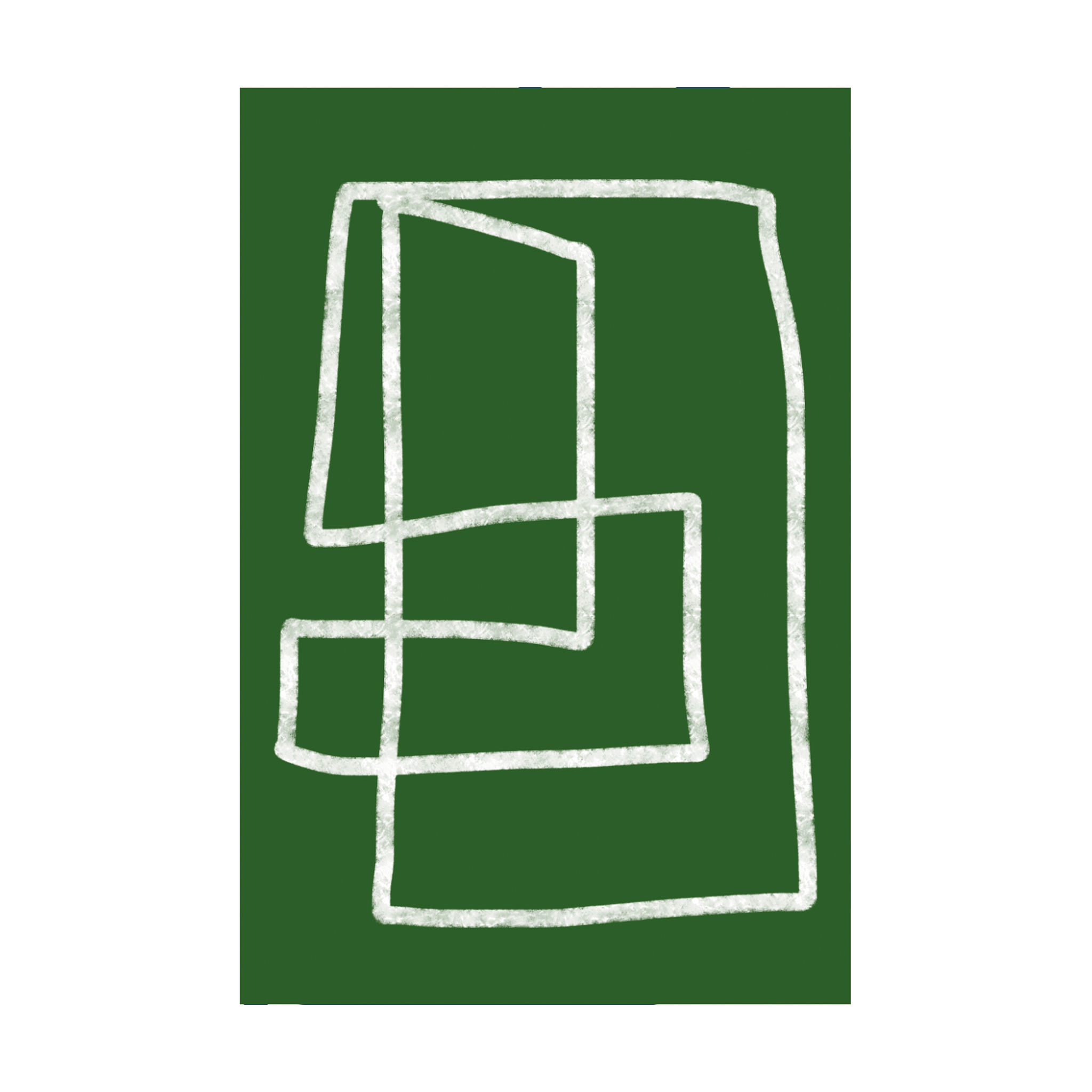 0440 - Quadro Formas Verdes 1