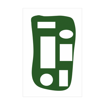 0441 - Quadro Formas Verdes 2