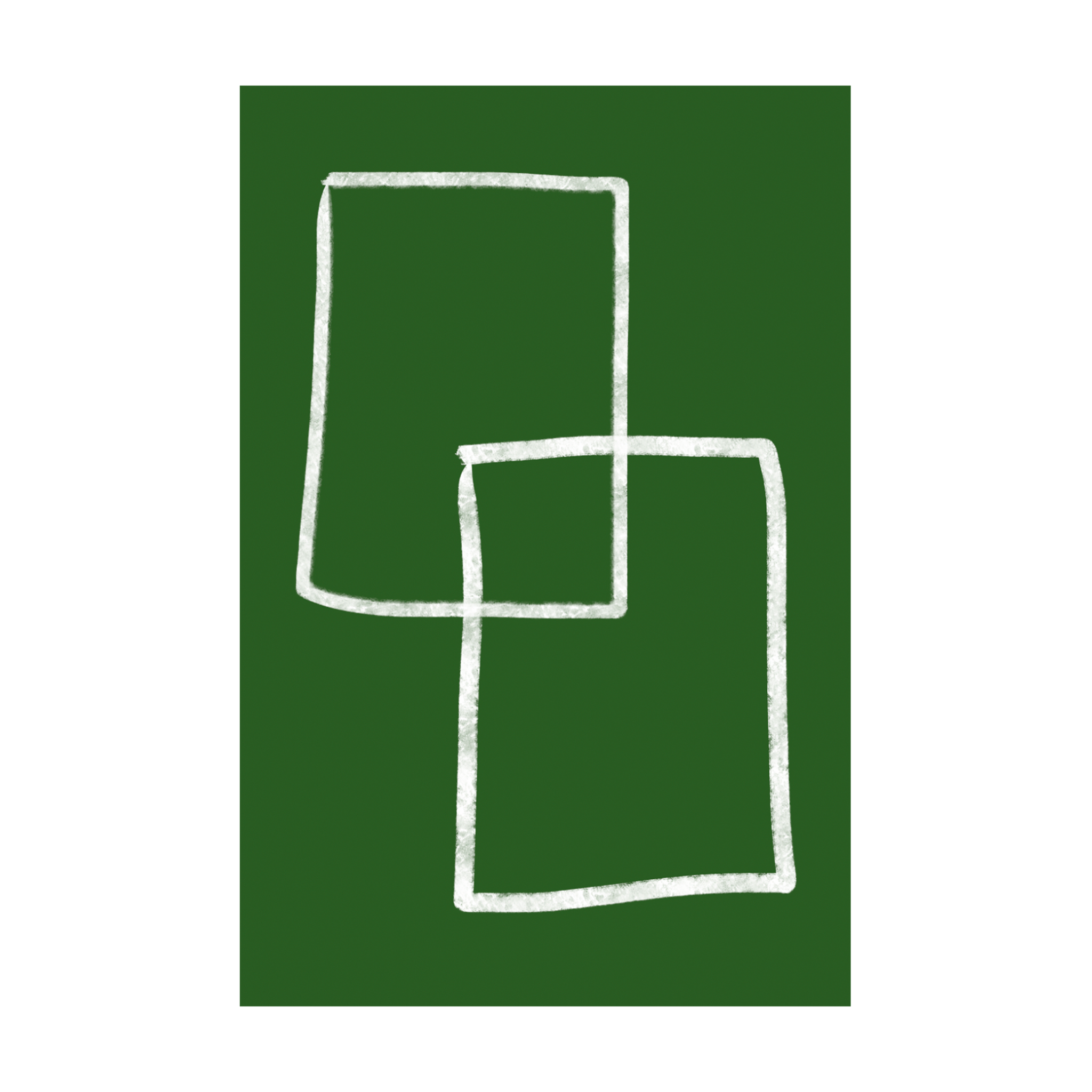 0443 - Quadro Formas Verdes 4