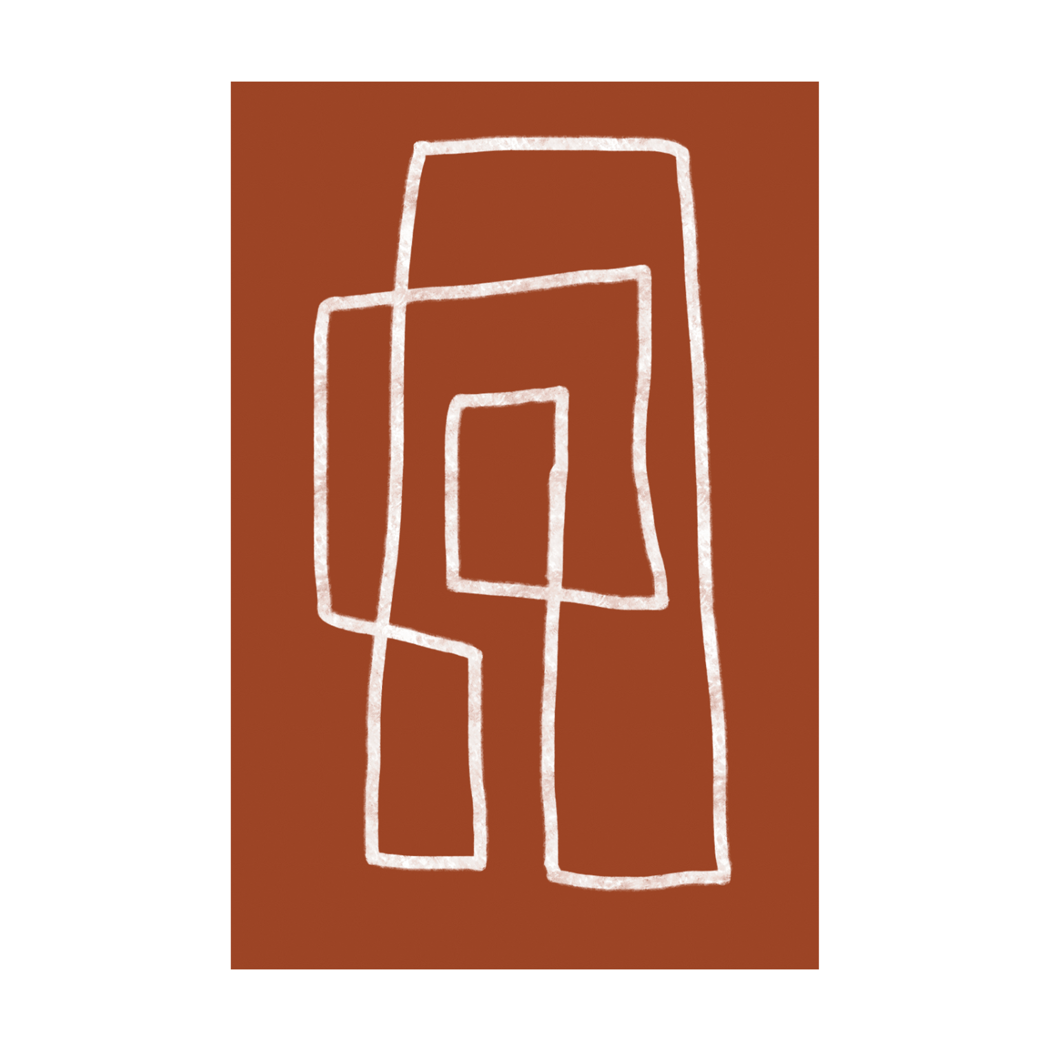 0478 - Quadro Terracota Geo 2