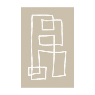 0489 - Quadro Labirinto Bege 1
