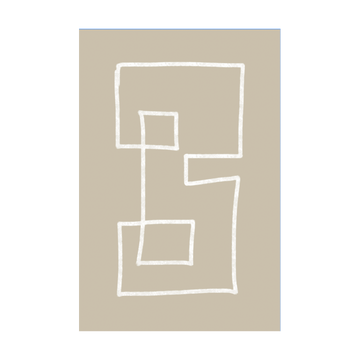 0490 - Quadro Labirinto Bege 2