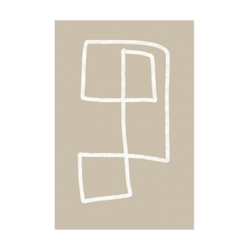 0491 - Quadro Labirinto Bege 3