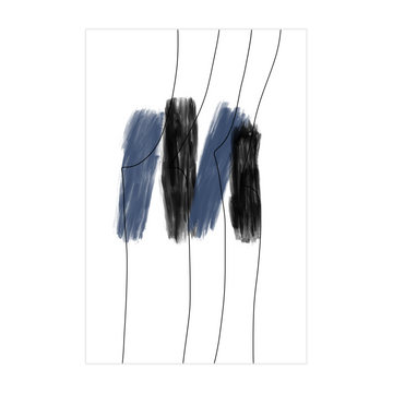 0517 - Quadro Traços Dançantes
