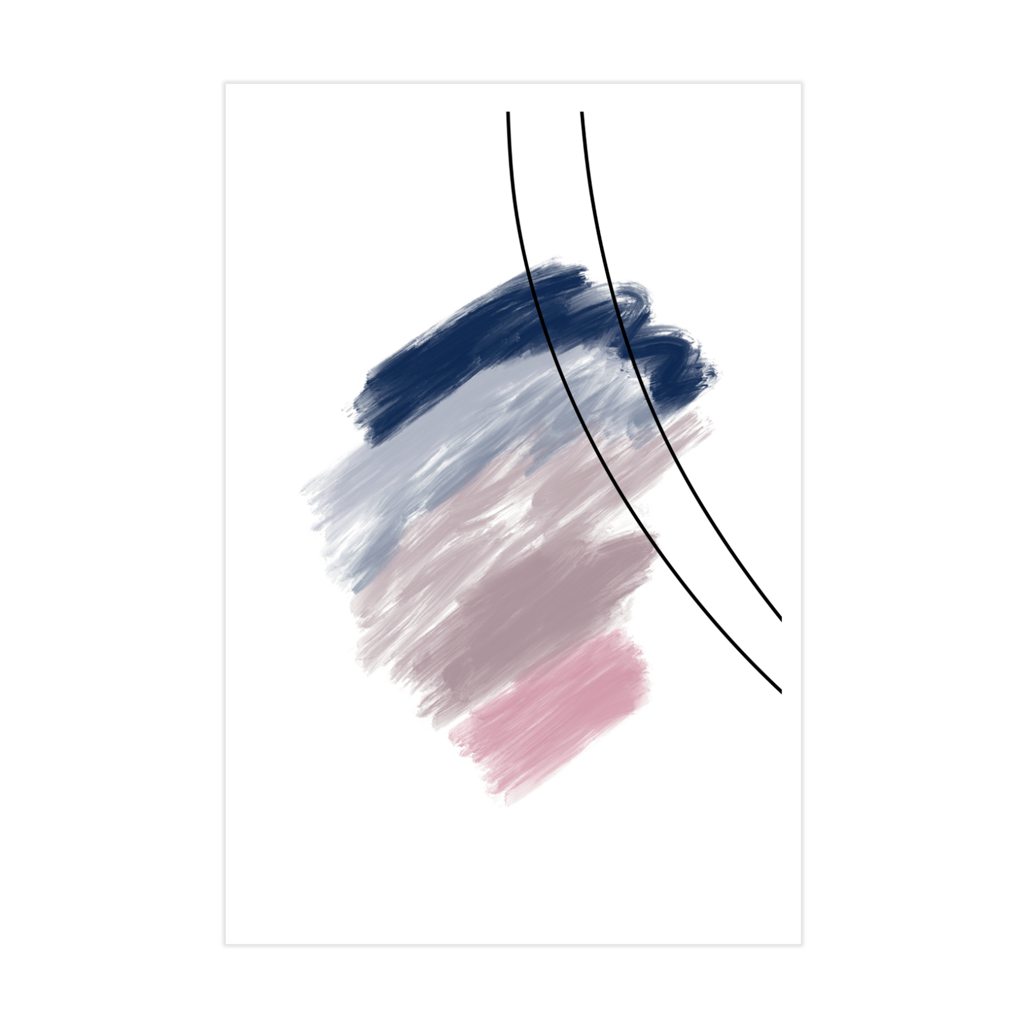 0526 - Brushstrokes Pink and Blue 2