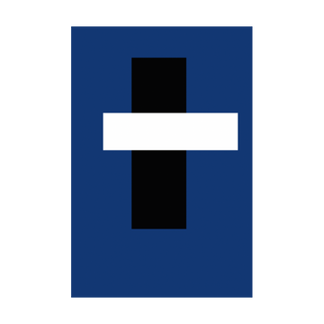 0542 - Quadro Geo Forms Blue 9