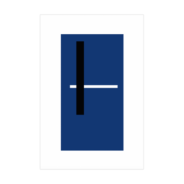 0543 - Quadro Geo Forms Blue 10
