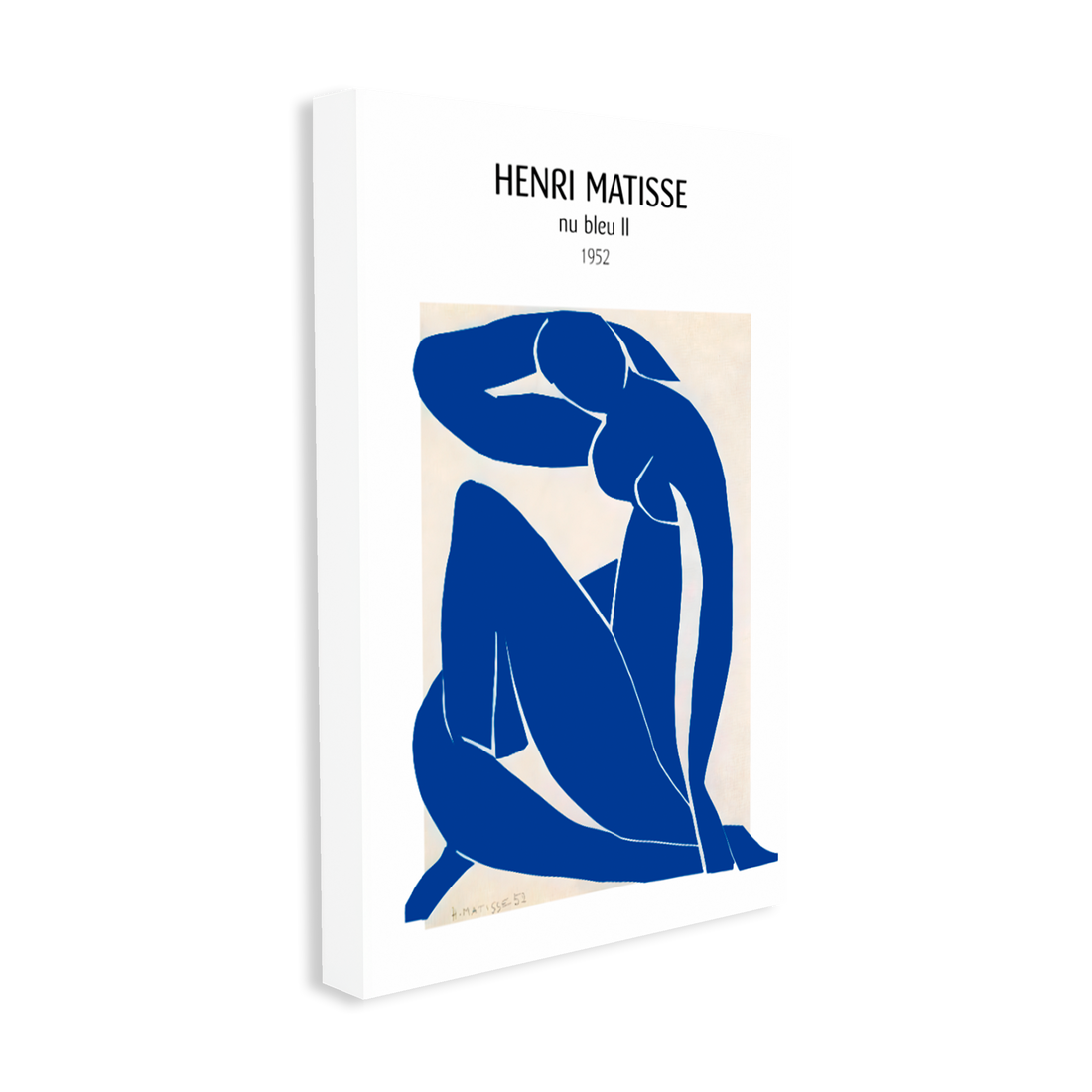 0544 - Quadro Matisse Nu Bleu II