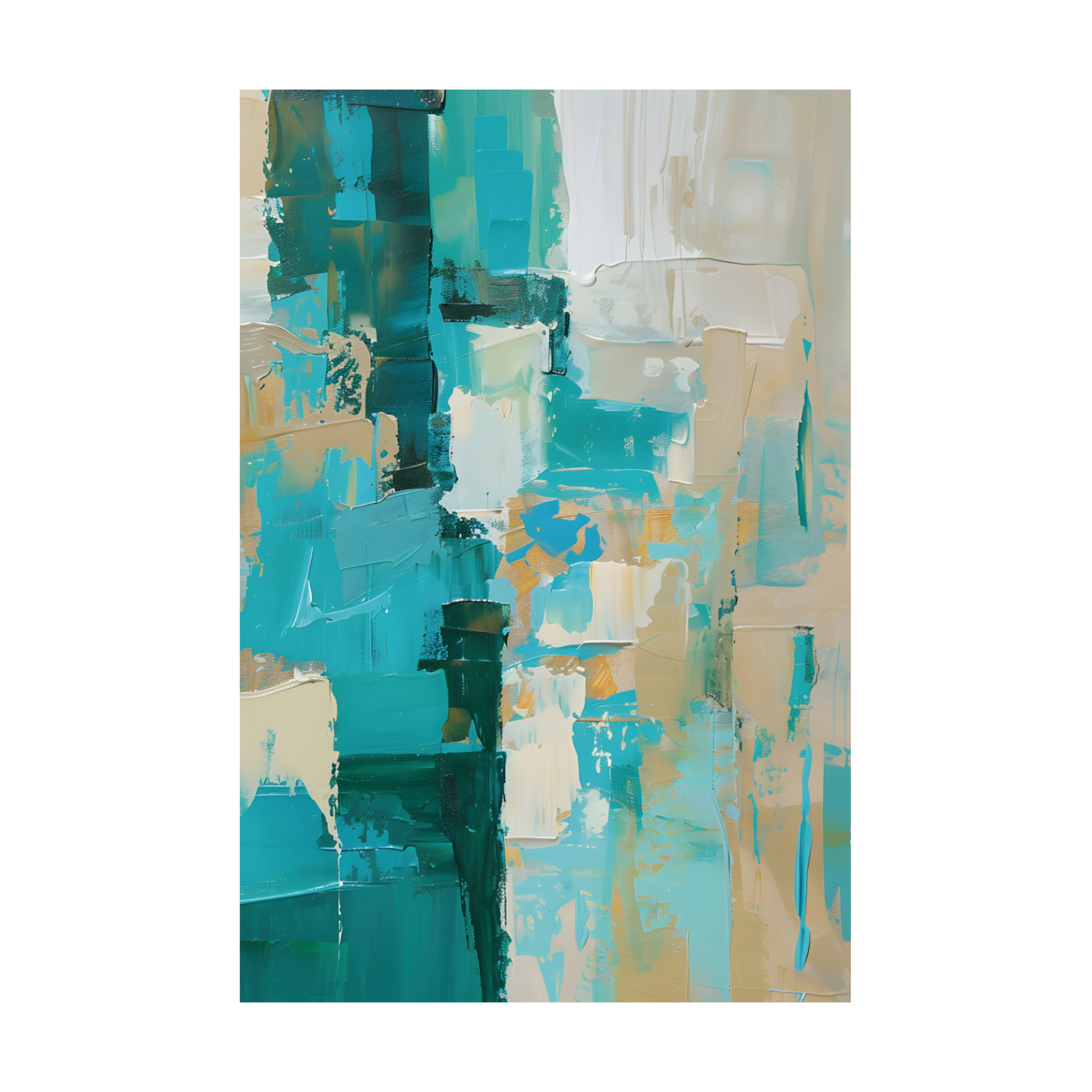0576 - Quadro Textura Bicolor 1
